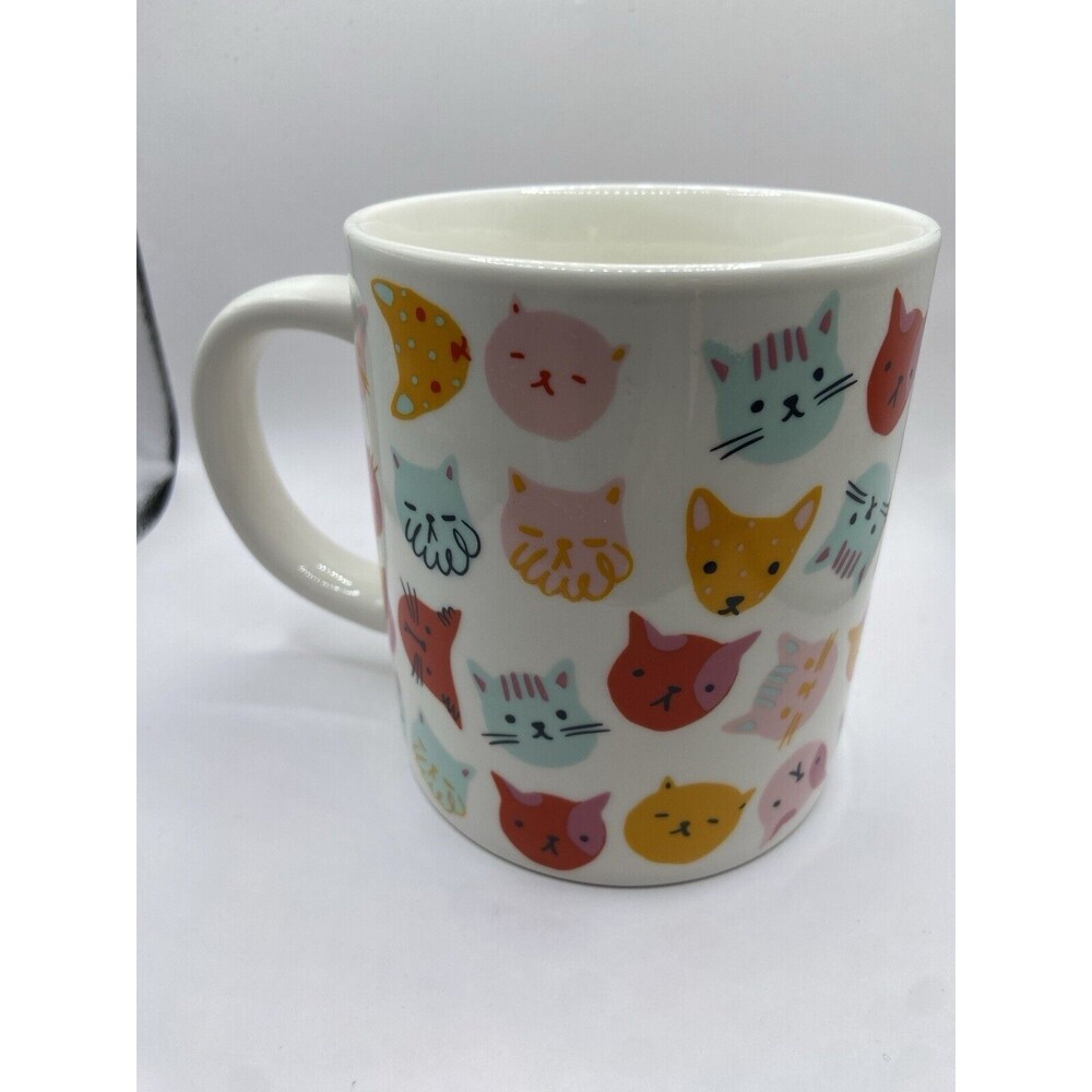 Cats Coffee Tea Mug Parker Lane Cat Person Whimsical Colorful  Multicolor 16 oz